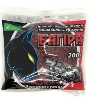 Багира зерновая приманка (пакет) 200г    Ukravit