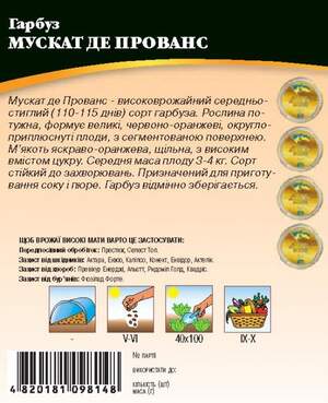 Тыква Мускат Де Прованс 10г WoS Тыква Мускат Де Прованс 10г WoS