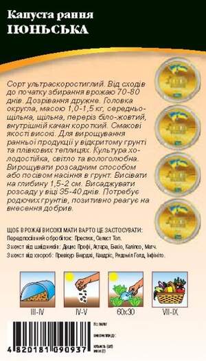 Капуста Июньская 1г WoS Капуста Июньская 1г WoS