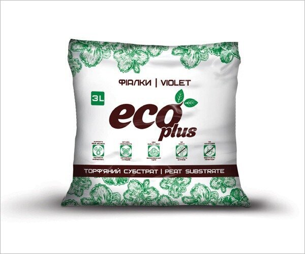 Субстрат для фиалок 3л ECO PLUS Субстрат для фиалок 3л ECO PLUS