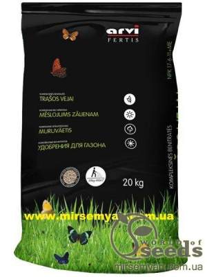 Удобрения для газонов без нитратов NPK 17-6-11, Арви (Arvi Fertis) 20 кг