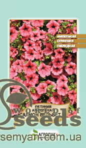 Петуния ампельно (сурфиния) Салмон Вельвет F1 5 cемян. А Петуния ампельно (сурфиния) Салмон Вельвет F1 5 cемян. А