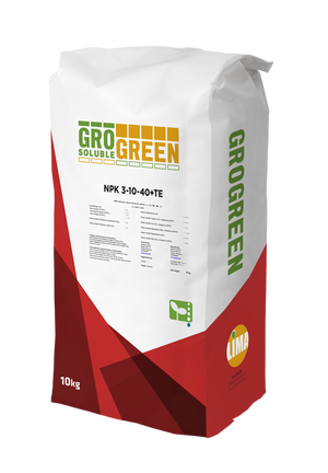 Удобрение GroGreen 3-10-40+TE, 25 кг