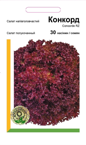 Салат Конкорд (полуголовч) 30 семян. А Салат Конкорд (полуголовч) 30 семян. А