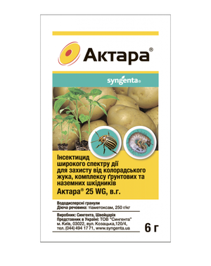 Инсектицид Актара 6г Syngenta Инсектицид Актара 6г Syngenta