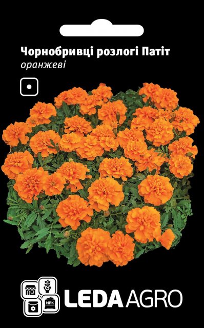 Бархатцы Патит оранжевые 0,25г. L Бархатцы Патит оранжевые 0,25г. L