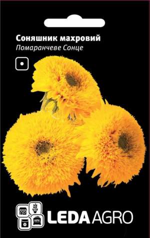 Подсолнечник Оранжевое солнце, махровое 0,5г. L Подсолнечник Оранжевое солнце, махровое 0,5г. L