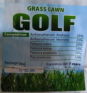 Трава газонная Гольф 10кг LawnGrass Трава газонная Гольф 10кг LawnGrass