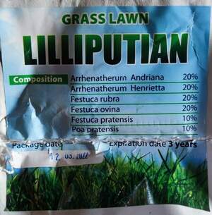 Трава газонная Лилипут 10кг LawnGrass