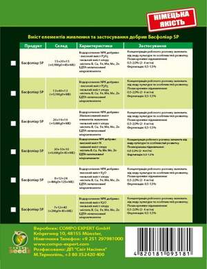 Компо Басфолиар/Basfoliar SP 20-19-19 1кг универсальный