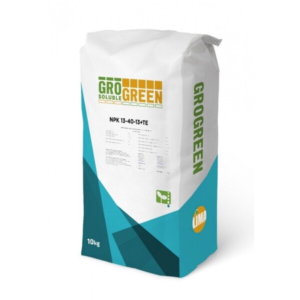 Удобрение GroGreen NPK 13-40-13+ МЕ, 10 кг Удобрение GroGreen NPK 13-40-13+ МЕ, 10 кг