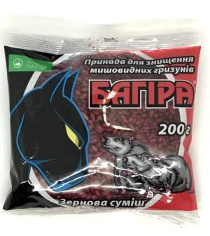 Багира зерновая приманка (пакет) 200г Ukravit Багира зерновая приманка (пакет) 200г Ukravit