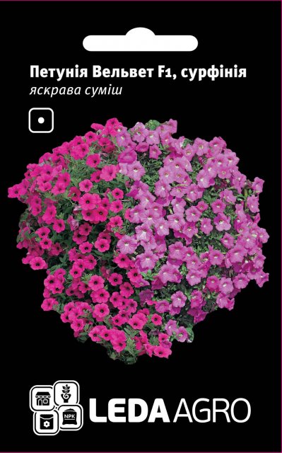 Петуния (сурфиния) Вельвет F1 (смесь) 5н Л Петуния (сурфиния) Вельвет F1 (смесь) 5н Л