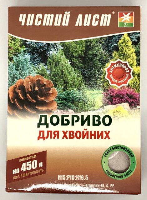 Удобрение Чистый Лист для хвойных 300г. (Kvitofor) Удобрение Чистый Лист для хвойных 300г. (Kvitofor)