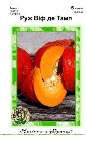 Тыква Руж Виф де Тамп 5 семян. А Тыква Руж Виф де Тамп 5 семян. А