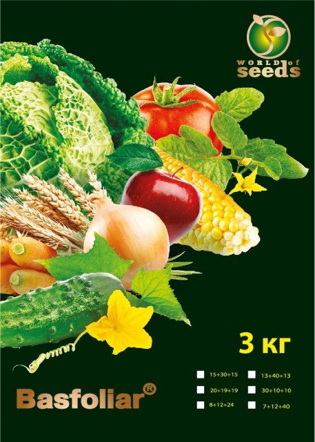 Компо Басфолиар/Basfoliar SP 7-12-40 3кг разв. плодов Компо Басфолиар/Basfoliar SP 7-12-40 3кг разв. плодов