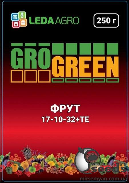 Удобрение GroGreen Фрут NPK 17-10-32, 250г Удобрение GroGreen Фрут NPK 17-10-32, 250г