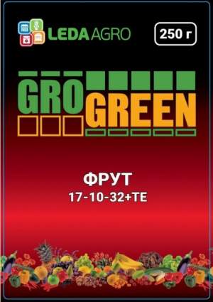 Удобрение GroGreen  Фрут  NPK 17-10-32, 250г