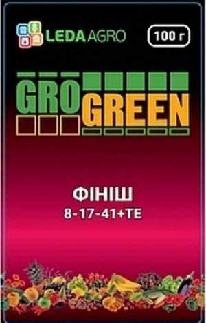 Удобрение GroGreen  Финиш  NPK 8-17-41, 100г