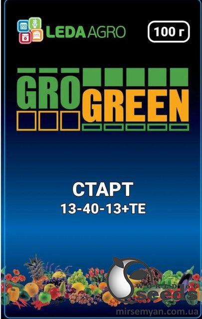 Удобрение GroGreen Старт NPK 13-40-13, 100г Удобрение GroGreen Старт NPK 13-40-13, 100г