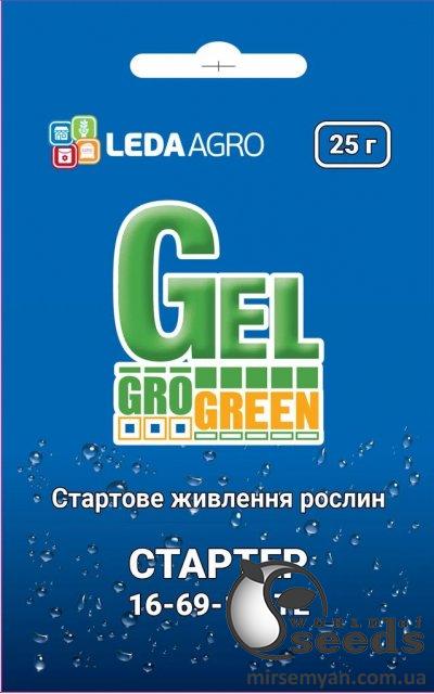 Удобрение GroGreen гель Стартер NPK 16-69-16+МЭ 25г Удобрение GroGreen гель Стартер NPK 16-69-16+МЭ 25г