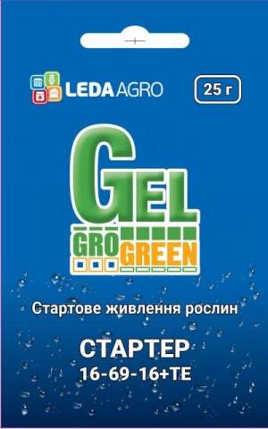 Удобрение ГроГрин гель Стартер (GroGreen) NPK 16-69-16+МЭ 25г