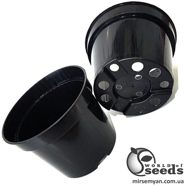 Горшок технический круглый BTS14 черный (1л) Горшок технический круглый BTS14 черный (1л)