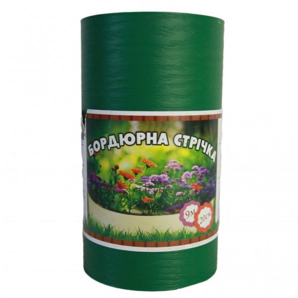 Бордюрная лента зеленая 200*0,5*9000мм Бордюрная лента зеленая 200*0,5*9000мм