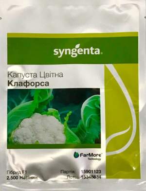 Капуста цветная Клафорса F1 2 500 семян. (Syngenta)