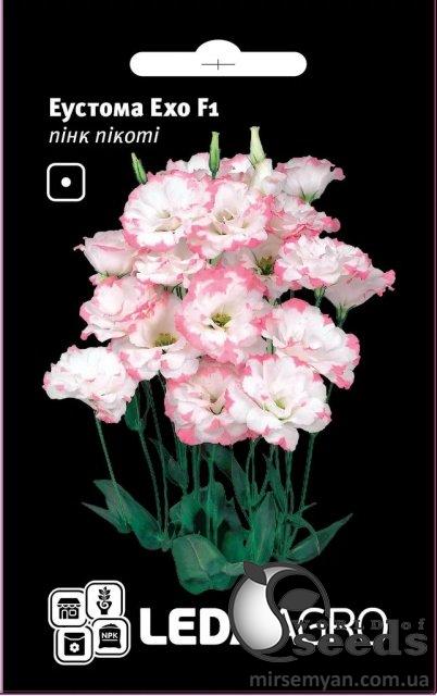Эустома Эхо F1 пинк пикоте 5 семян. L Эустома Эхо F1 пинк пикоте 5 семян. L