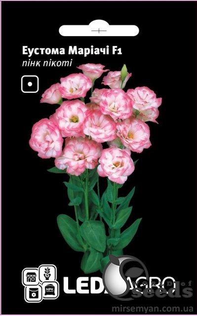 Эустома Мариачи F1 пинк пикоте 5 семян. L Эустома Мариачи F1 пинк пикоте 5 семян. L