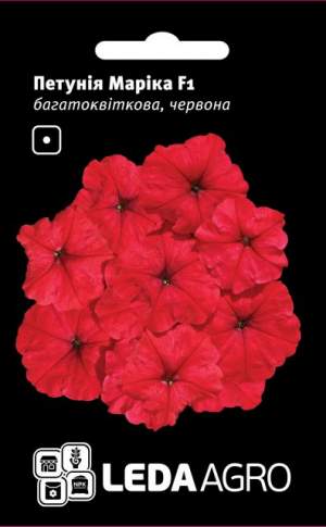 Петуния Марика F1 многоцвет., красная 10 семян. L