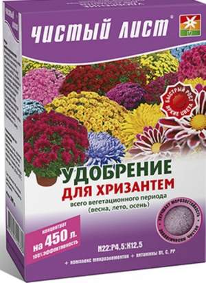 Удобрение Чистый Лист для хризантем 300г. (Kvitofor)