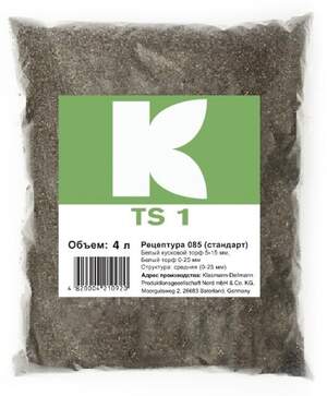 Торф Klasmann / Класманн TS-1. 4л. Торф Klasmann / Класманн TS-1. 4л.