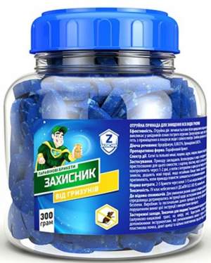 Защитник парафиновые брикеты от грызунов 300г   Ukravit Защитник парафиновые брикеты от грызунов 300г   Ukravit