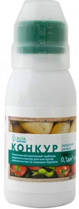 Довсходовый и Послевсходовый гербицид Конкур 100мл Alfa Smart Agro