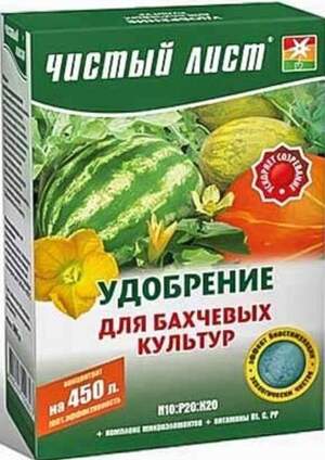 Удобрение Чистый лист для бахчевых культур 300 г. (Kvitofor)