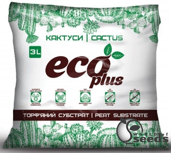 Субстрат для кактусов 3л ECO PLUS Субстрат для кактусов 3л ECO PLUS