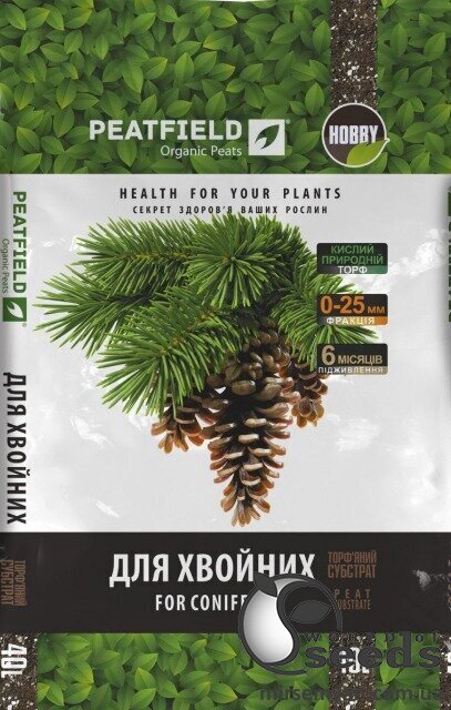 Субстрат для хвойных 40л PEATFIELD Субстрат для хвойных 40л PEATFIELD