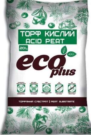 Субстрат Торф кислый 20л ECO PLUS