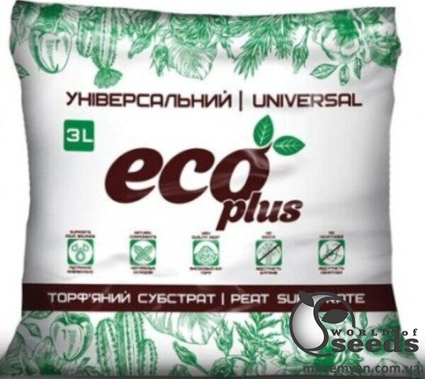 Субстрат универсальный 3л ECO PLUS Субстрат универсальный 3л ECO PLUS