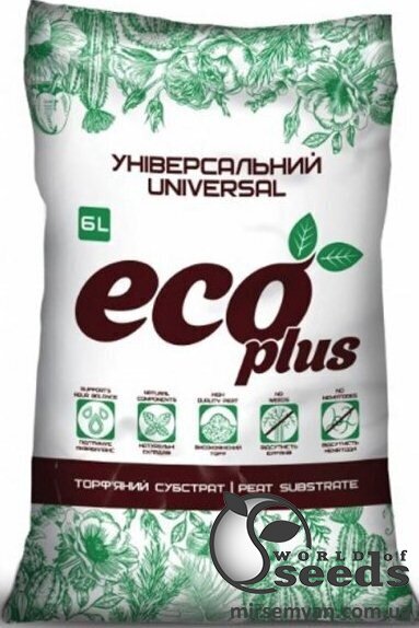 Субстрат универсальный 6л ECO PLUS Субстрат универсальный 6л ECO PLUS