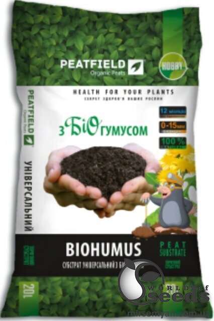 Субстрат универсальный с биорезином 20л PEATFIELD Субстрат универсальный с биорезином 20л PEATFIELD