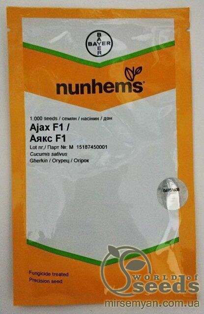 Огірок Аякс F1 1000 с. Нунемс (Nunhems) Огірок Аякс F1 1000 с. Нунемс (Nunhems)