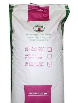 Насіння кормового буряка "Рекорд полі" (паперовий мішок 20 кг)