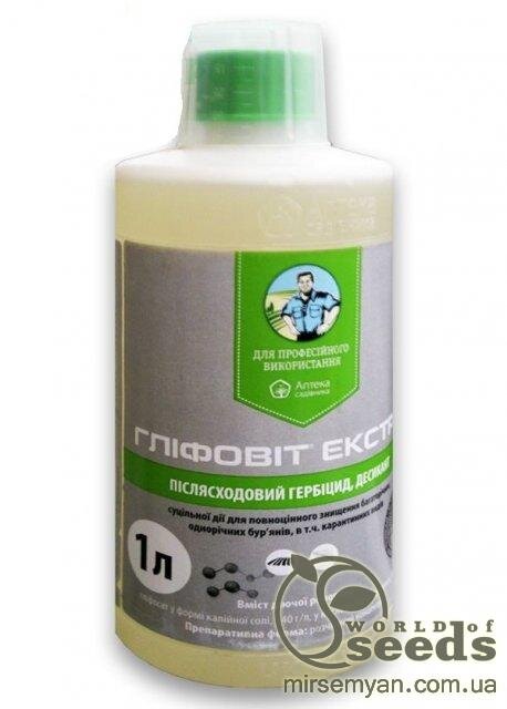 Гербіцид "Гліфовіт Екстра", 1 л, UKRAVIT Гербіцид "Гліфовіт Екстра", 1 л, UKRAVIT