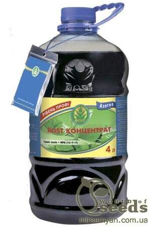 ROST-концентрат (азотне), NPK 15-7-7, 4 л ROST-концентрат (азотне), NPK 15-7-7, 4 л