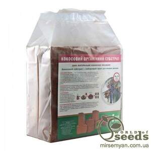 Кокосовий брикет (фасований), 5 кг. Кокосовий брикет (фасований), 5 кг.