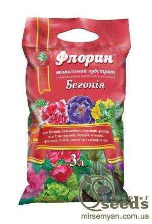 Субстрат "Флорін" для бегоній, 3 л