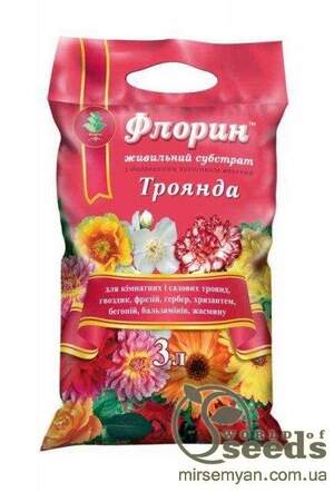 Субстрат "Флорін" для троянд, 3 л Субстрат "Флорін" для троянд, 3 л